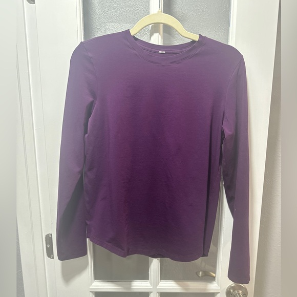 lululemon athletica Tops - Lululemon Cotton Crewneck Long-Sleeve Shirt